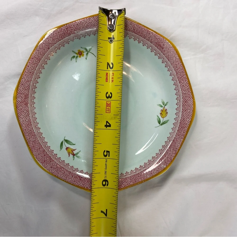 Vintage Adams Calyx Ware Lowestoft Teacup & Saucers set of 2 sizes
